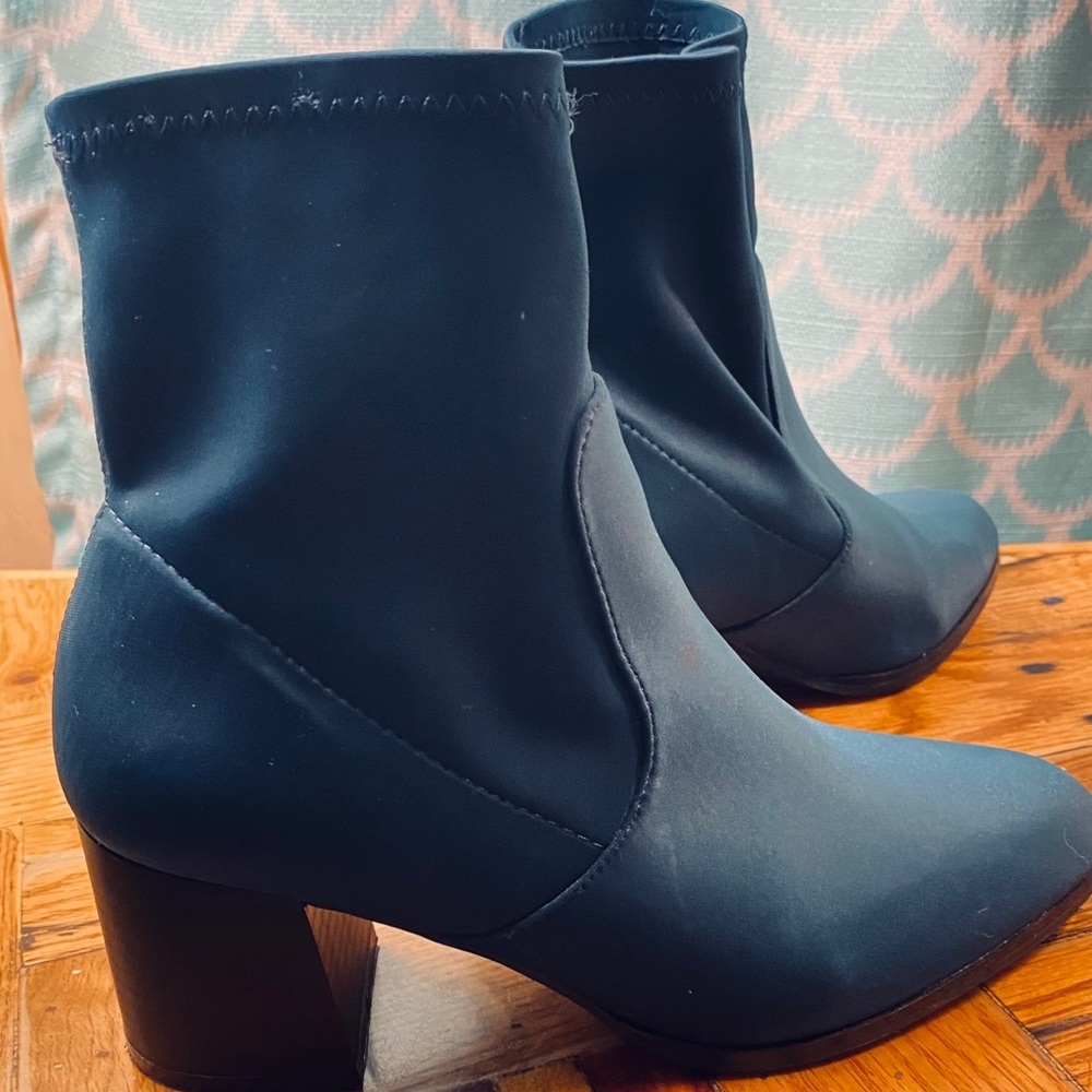 Cerulean Blue Wide-fit Booties - Picture 8 of 9